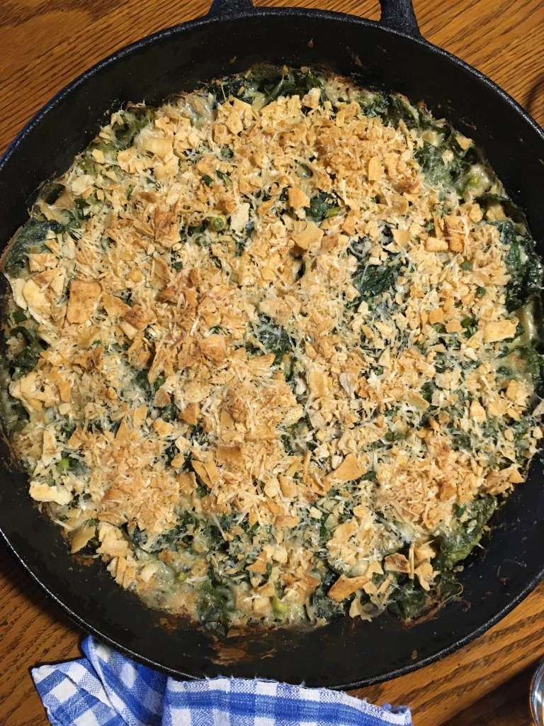 Featured image for “Kale and Swiss Chard Gratin”