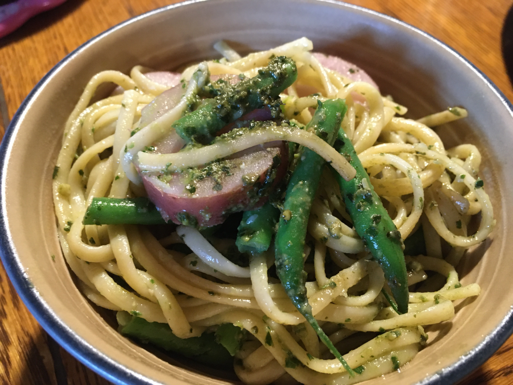 Featured image for “Pasta, Green Beans and Potatoes with Pesto”