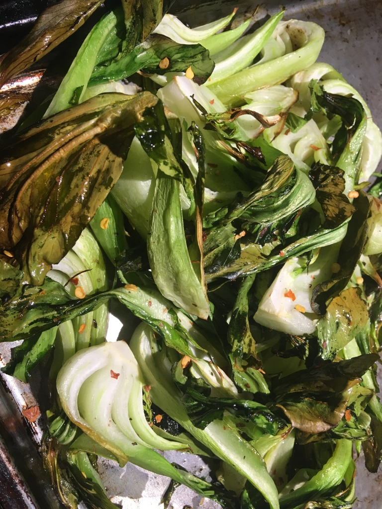 Featured image for “Oven Roasted Bok Choy”
